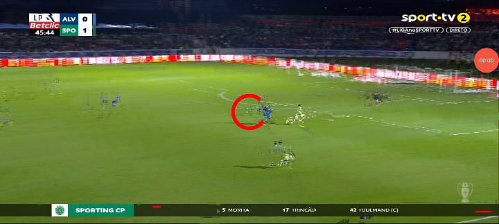 Sporting (2) - Alverca 0 Luis Suarez (50)