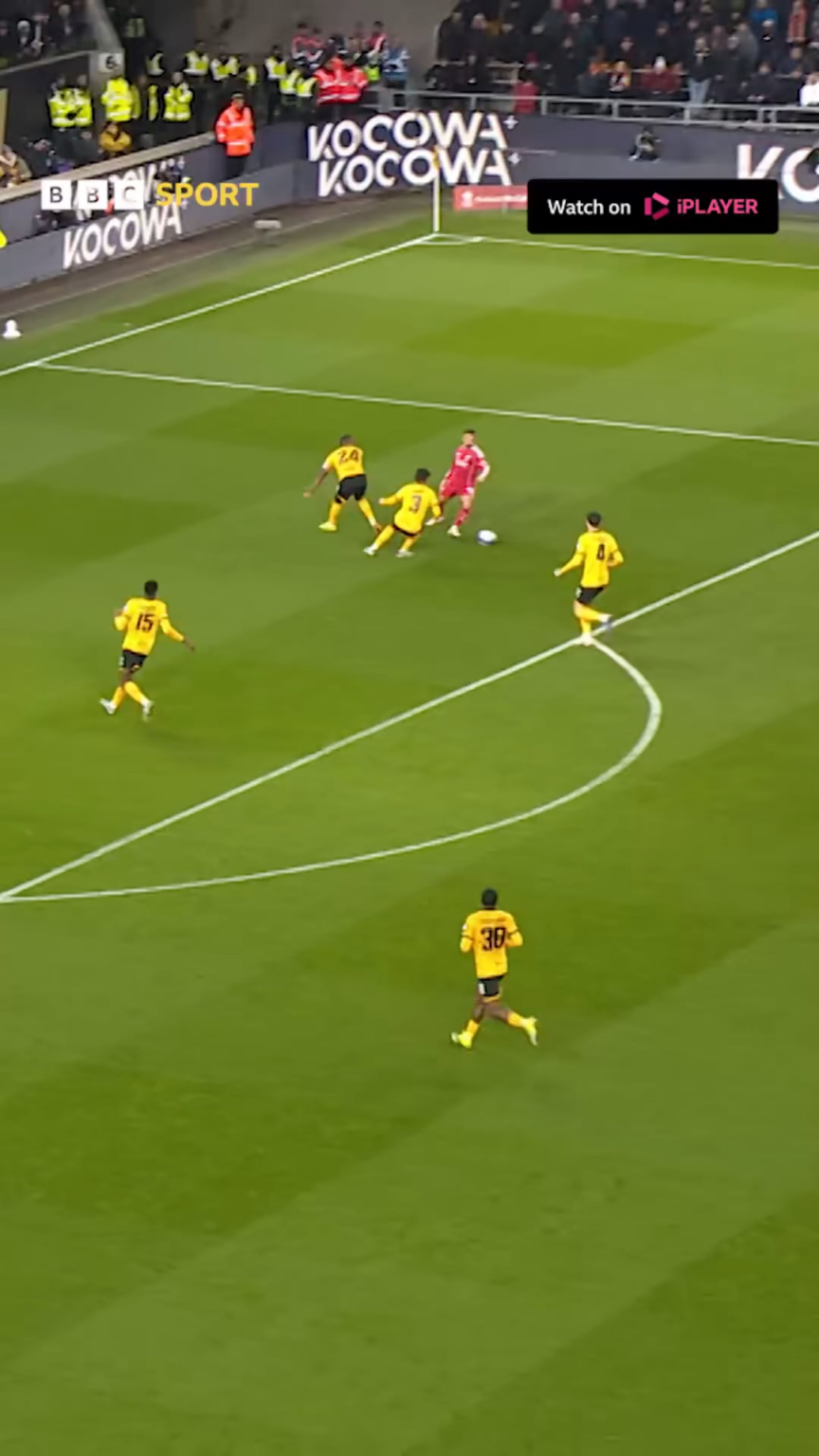 Andy Robertson gets on the scoresheet last night in the FA Cup