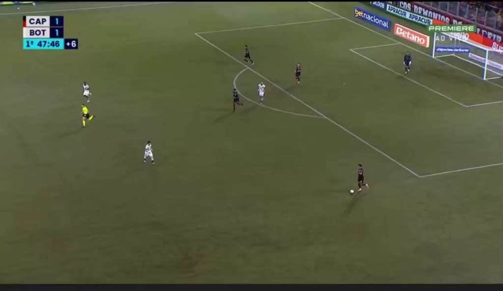 Gol do Athletico Paranaense contra o Botafogo