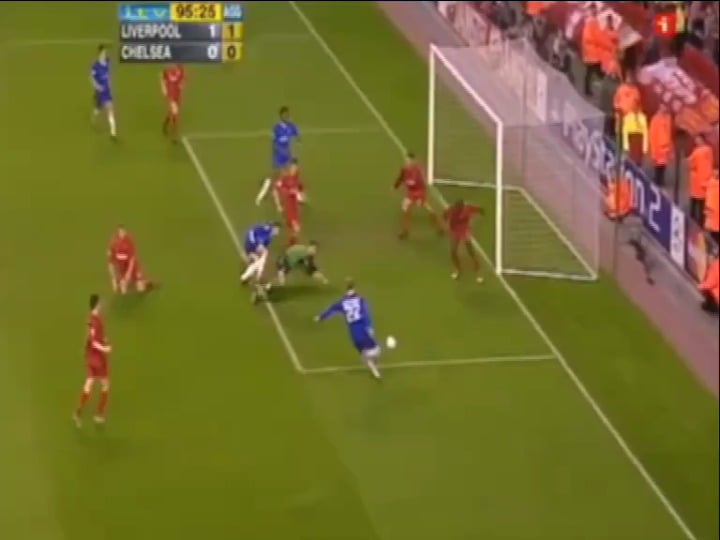 Full-time scenes at Anfield as Luis Garcia's early goal sends Liverpool to Istanbul for the Champions League final in 2005