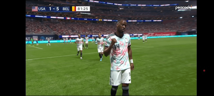 Segundo Golo do Lukebakio Frente aos Estados Unidos