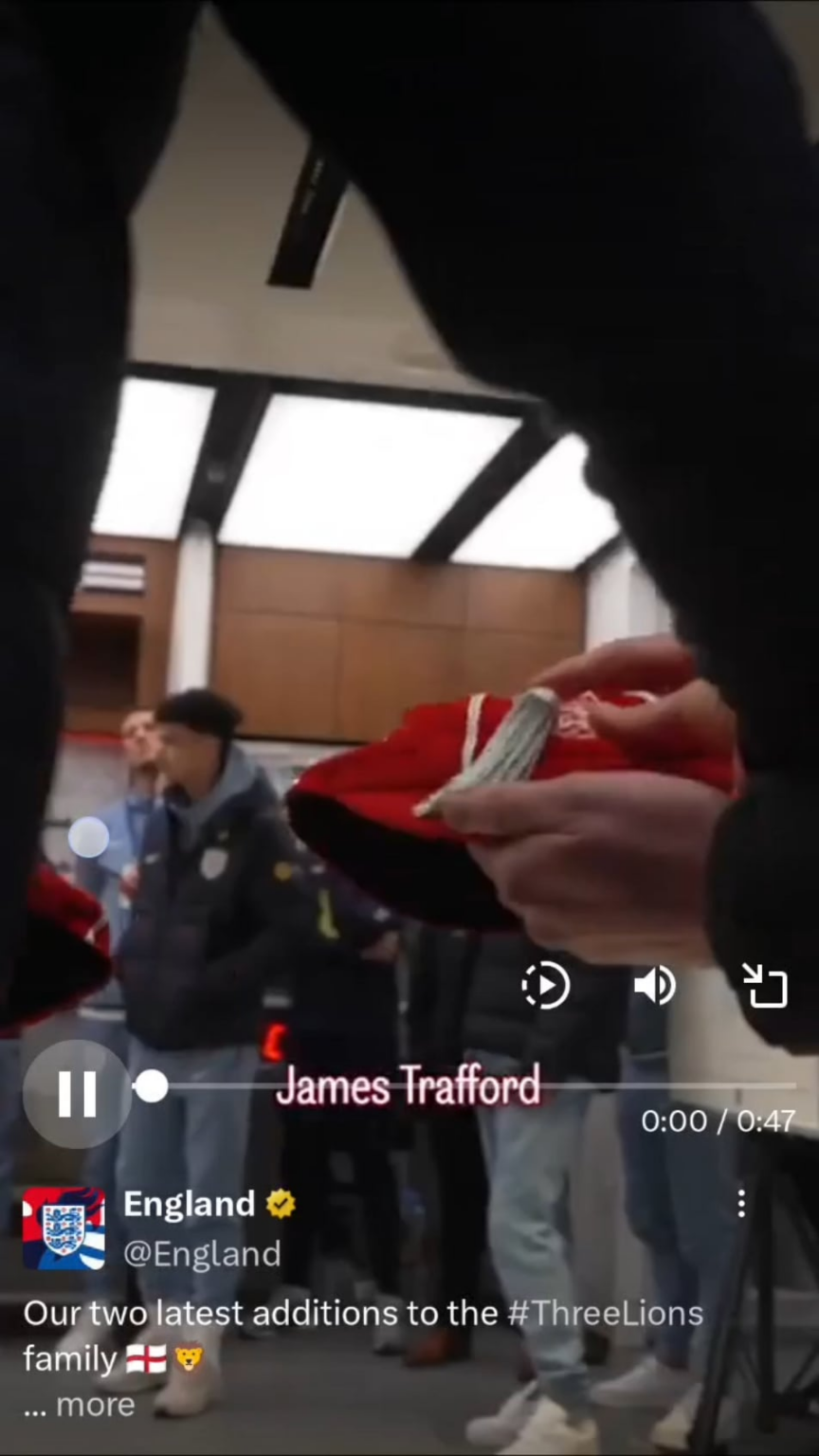 Trafford gets his legacy cap