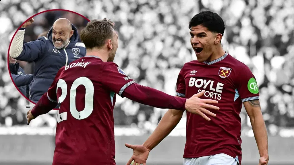 Nuno Espirito Santo celebrates Fernandes goal