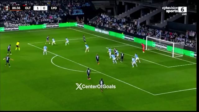 Endrick's goal against Celta in the Europa League.