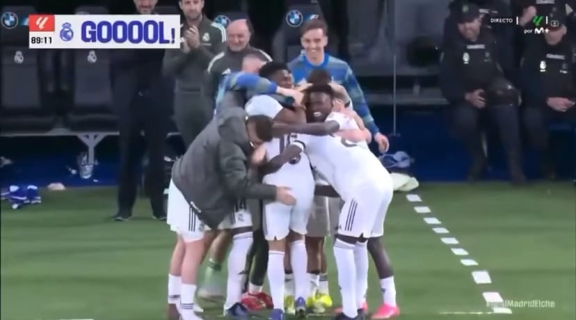 Arda celebrating his goal with the team, love the vibes!