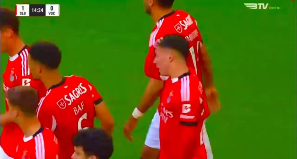 SL Benfica [1] - 0 Vitória SC - Prestianni 15'