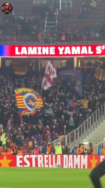 atmosphere inside camp nou before match against atletico