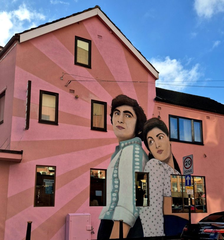Bollywood street art on Leicester's 'Golden Mile' (Photo: Visit Leicester)