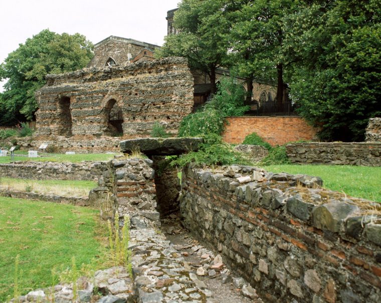 The Jewry Wall was built about 160 AD (Photo: English Heritage)