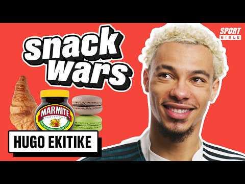 Liverpool Striker Hugo Ekitike Rates British vs French Food | Snack Wars