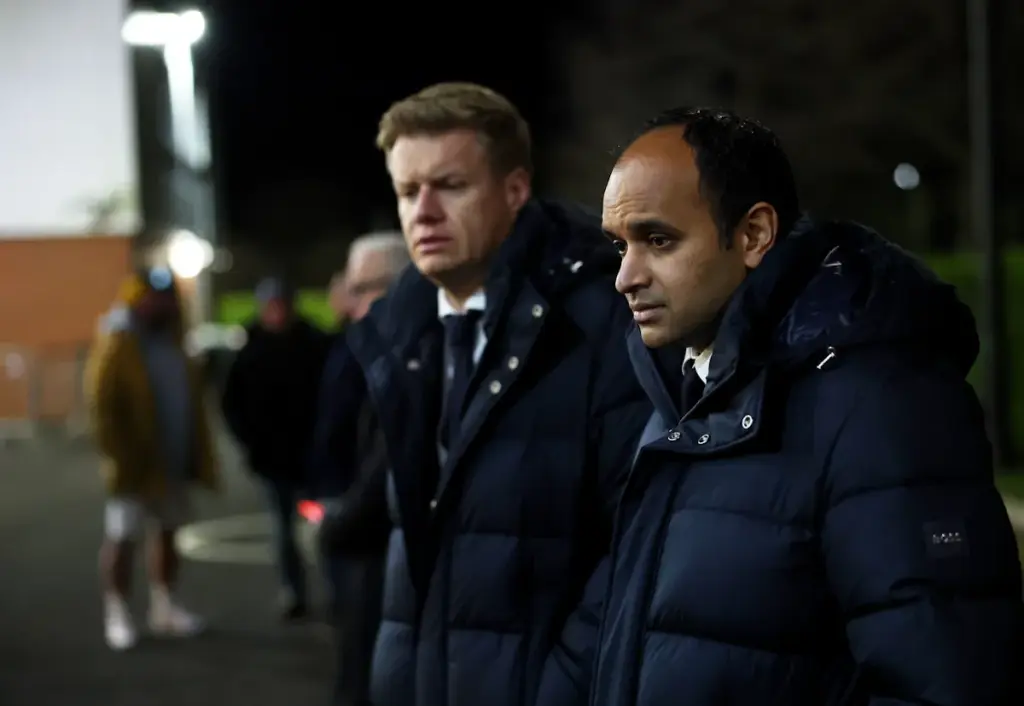 Igor Tudor At Spurs ‘Disastrous’ As ‘Absolutely Stinks’ Claim Made Tottenham CEO Vinai Venkatesham arrives to a game with sporting director Johan Lange