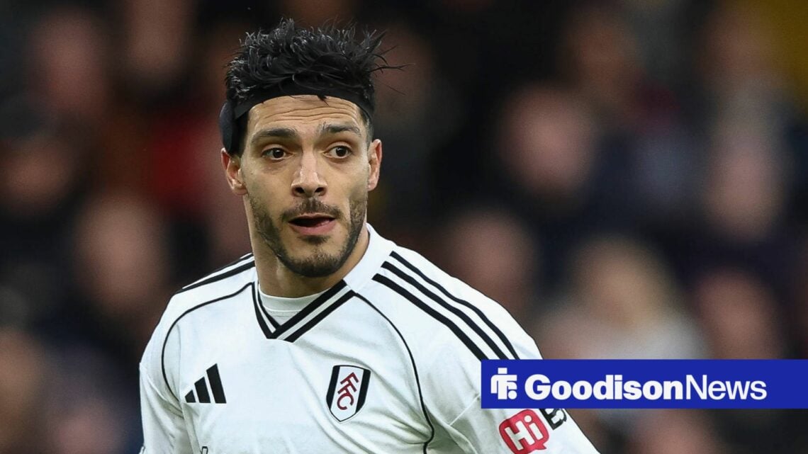 Raul Jimenez playing for Fulham