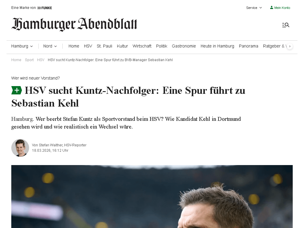 Sebastian Kehl als Kuntz-Nachfolger beim HSV? Nach Abendblatt-Informationen würde ihm der BVB als verdienten Ex-Spieler keine Steine in den Weg legen. Es herrscht ein breiter Konsens über seinen Wunsch nach einem Aufstieg auf Managerebene, der ihm beim BVB jedoch nicht ermöglicht werden kann.