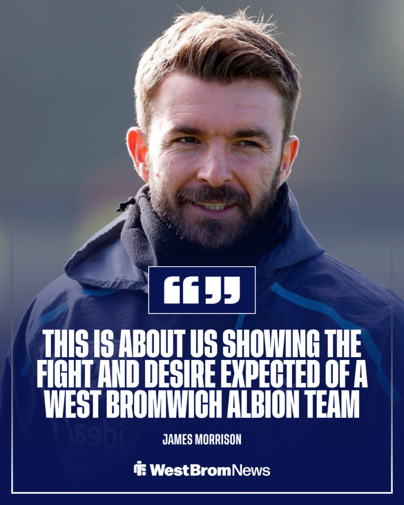 West Brom interim head coach James Morrison