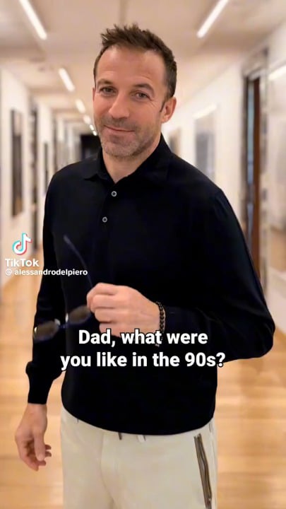 Del Piero on hisTik Tok account...