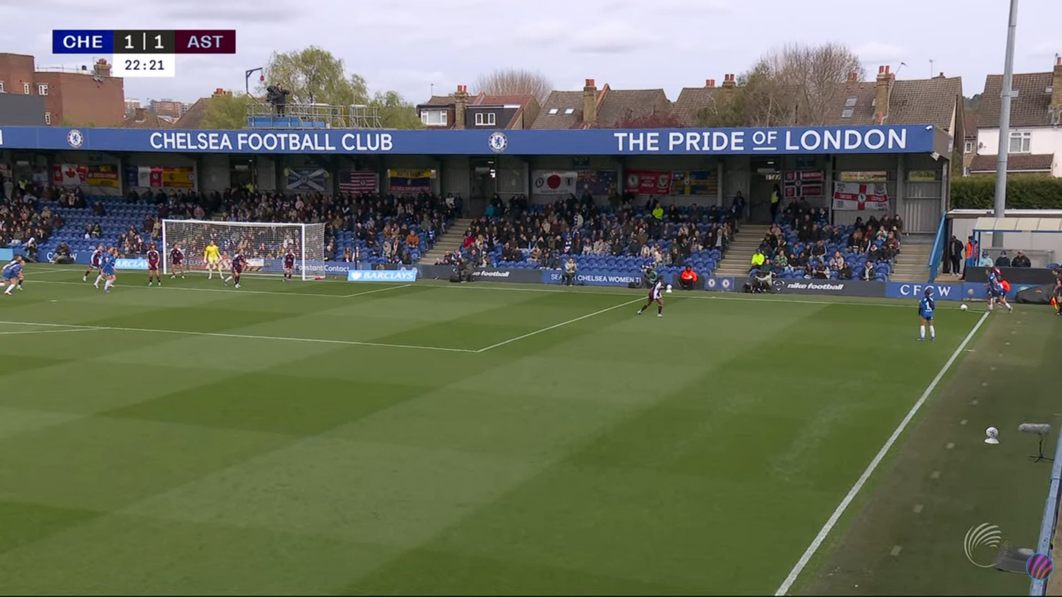 Chelsea W [2] - 1 Aston Villa W - 22' Naomi Girma