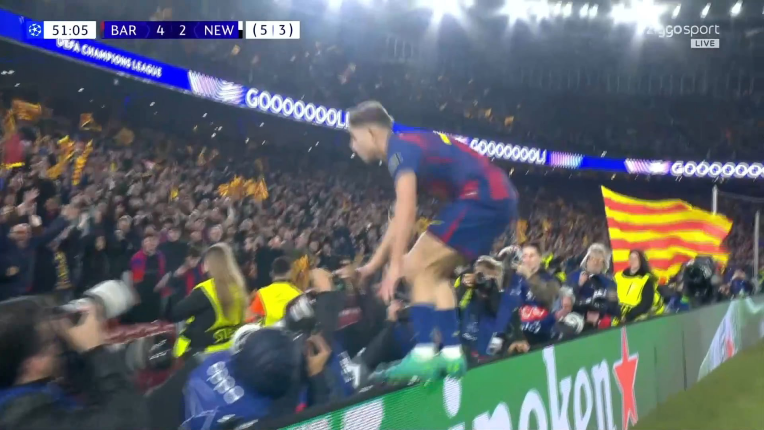 Barcelona [4]-2 Newcastle - Fermin Lopez 51'