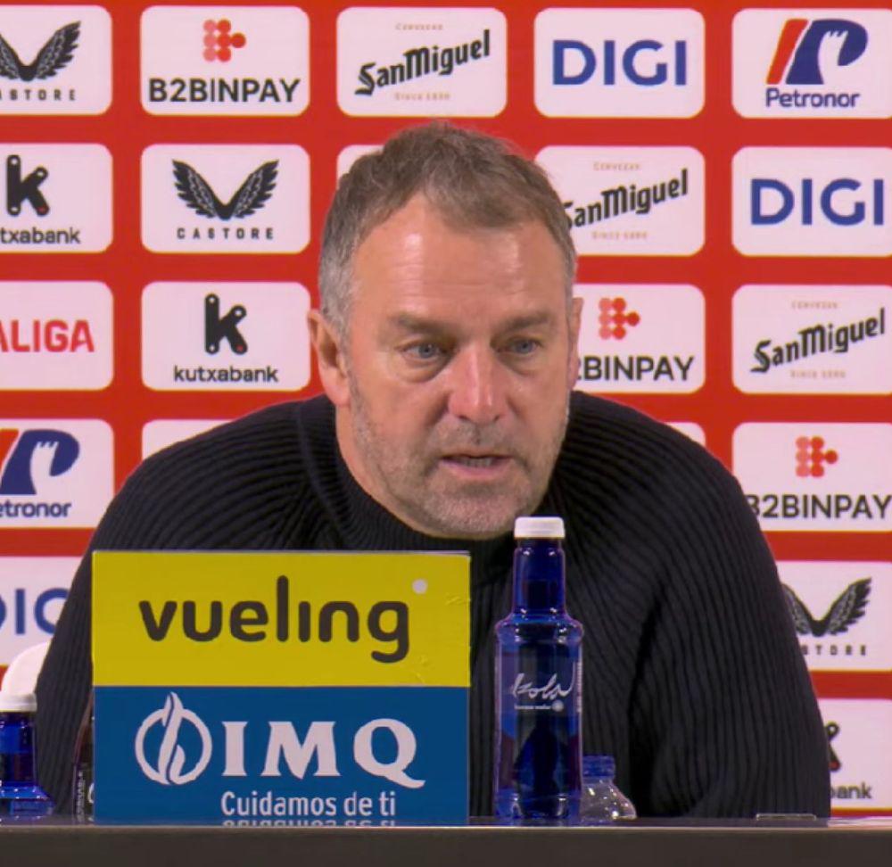 Hansi Flick: “Winning in Bilbao is no easy feat. I am very pleased with everyone's efforts. This victory gives us confidence and shows us that we must continue as a team.”