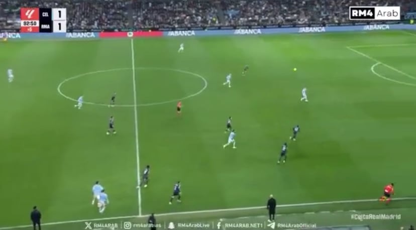 Ferland Mendy with a crucial tackle in the 93rd minute that won us the game.