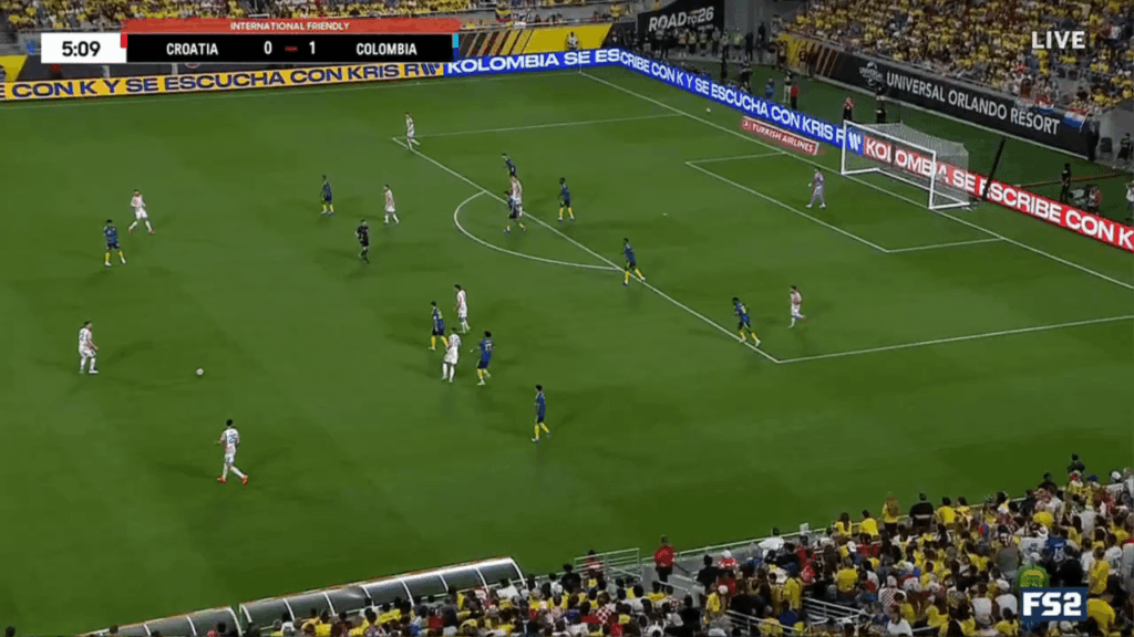 Colombia 1-(1) Croatia - Luka Vuskovic 6'