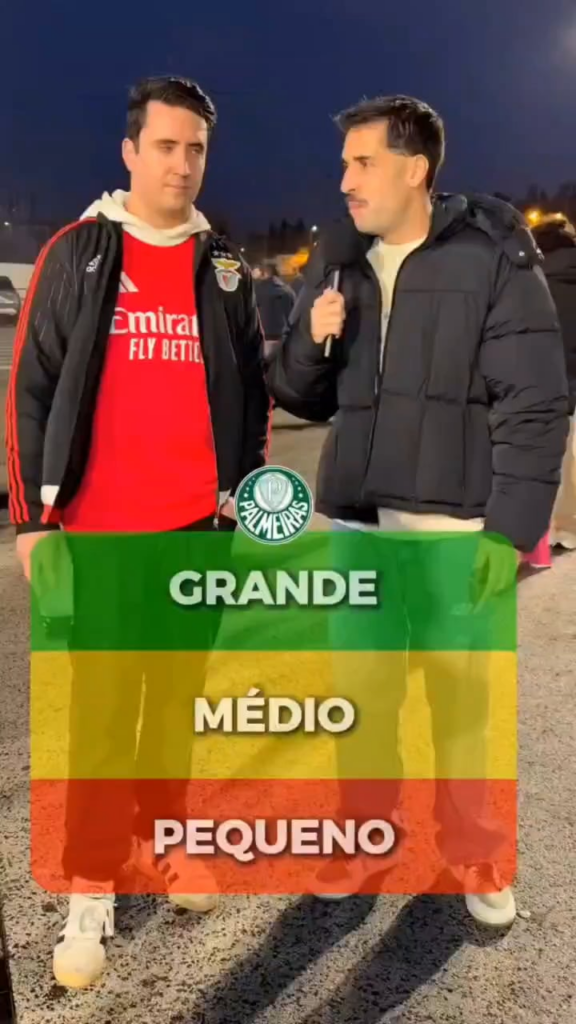 Benfiquista diz que clubes sao grandes medios e pequenos