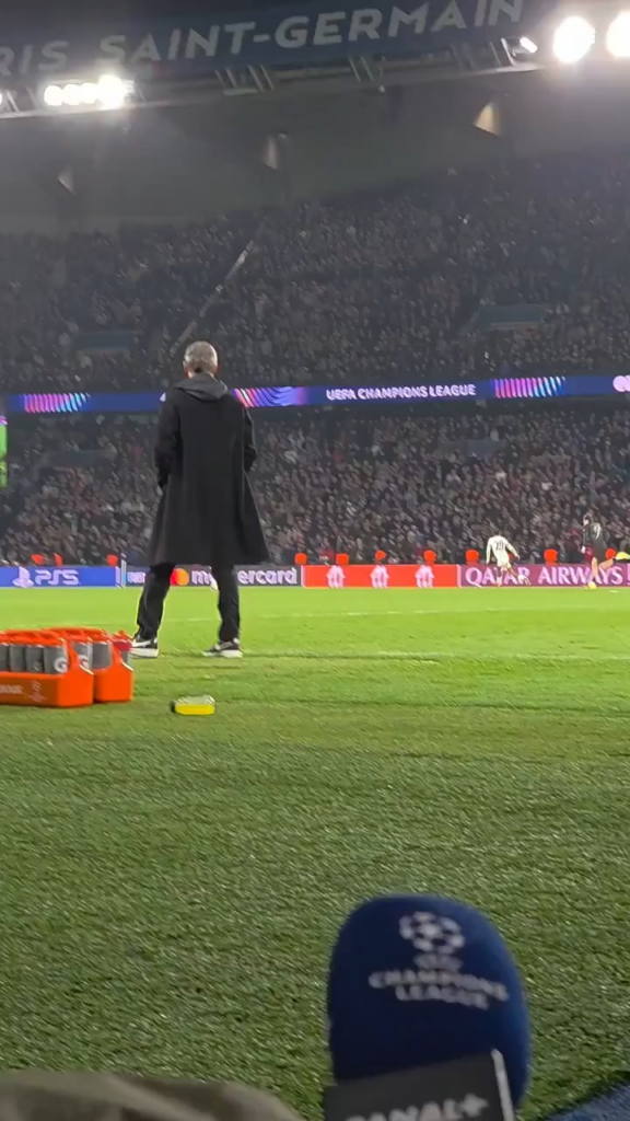 Lucho's reaction after the 5th goal