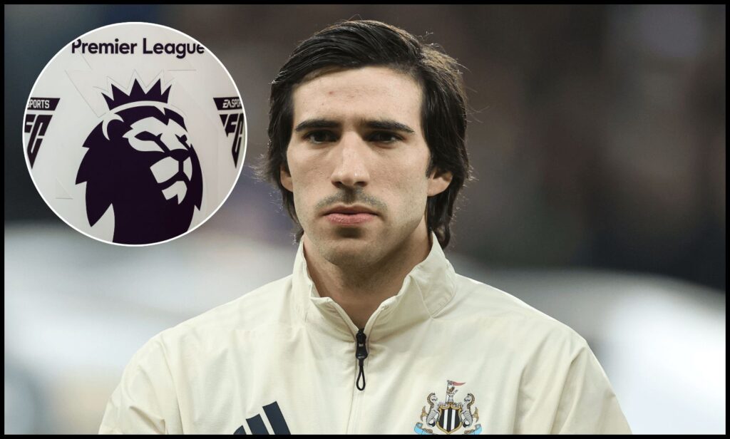 NEWCASTLE UPON TYNE, ENGLAND - MARCH 10: Sandro Tonali of Newcastle United looks on during the UEFA Champions League 2025/26 Round of 16 First Leg match between Newcastle United FC and FC Barcelona at St James