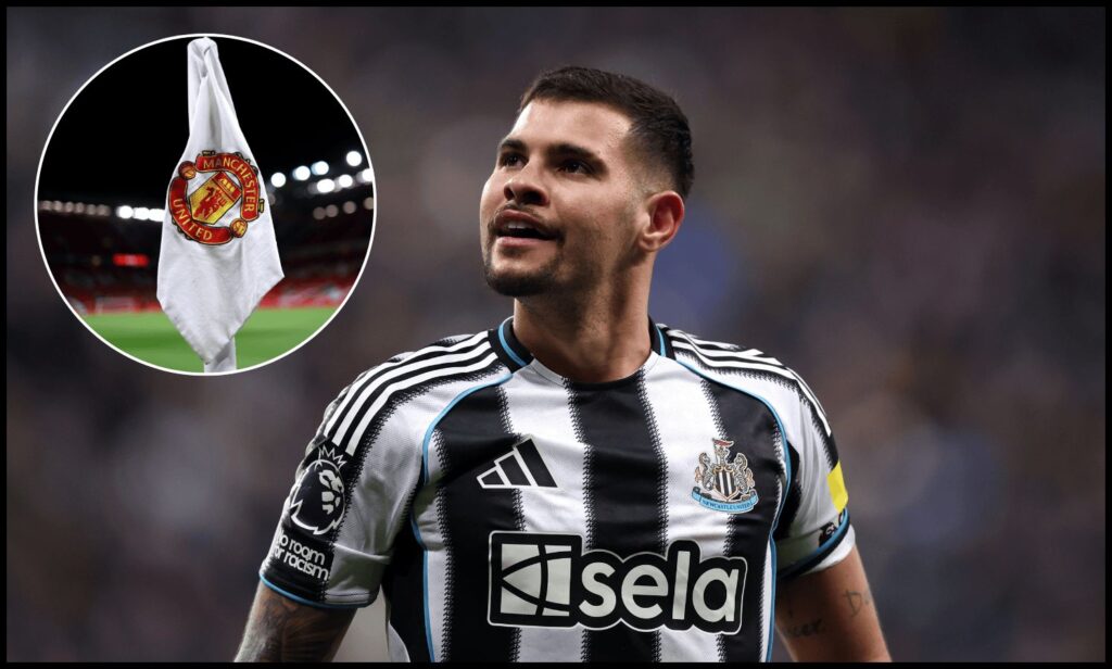 NEWCASTLE UPON TYNE, ENGLAND - JANUARY 07: Bruno Guimaraes of Newcastle United reacts during the Premier League match between Newcastle United and Leeds United at St James
