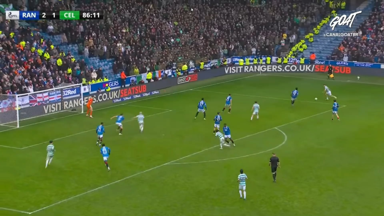 Rangers 2 - [2] Celtic | R. Hatate 90+1' (with "The Professor is heading to VAR" segment)