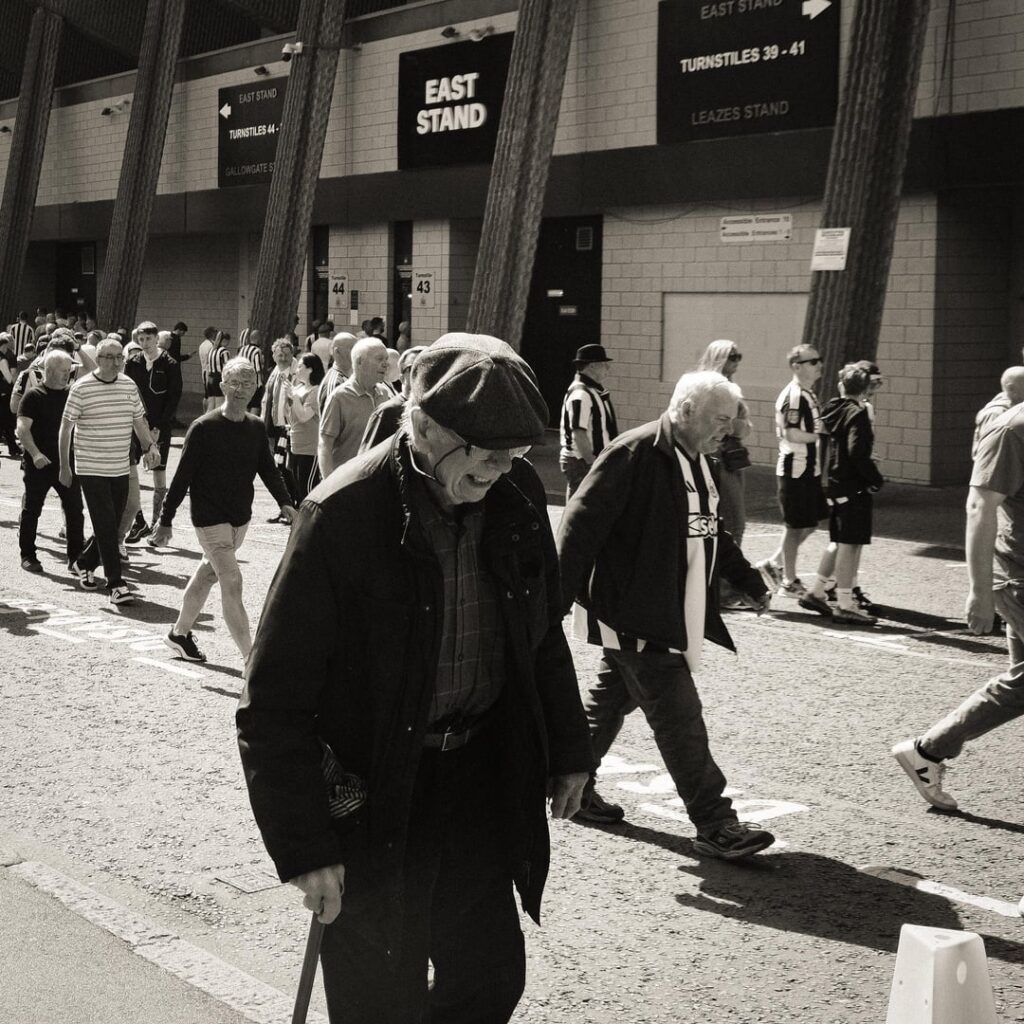 Pre match march to St James. Last seasons 2-0 win over Chelsea