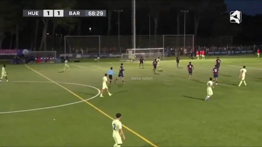 Hamza Abd Al Kareem goal today against SD Huesca with Juvenil A