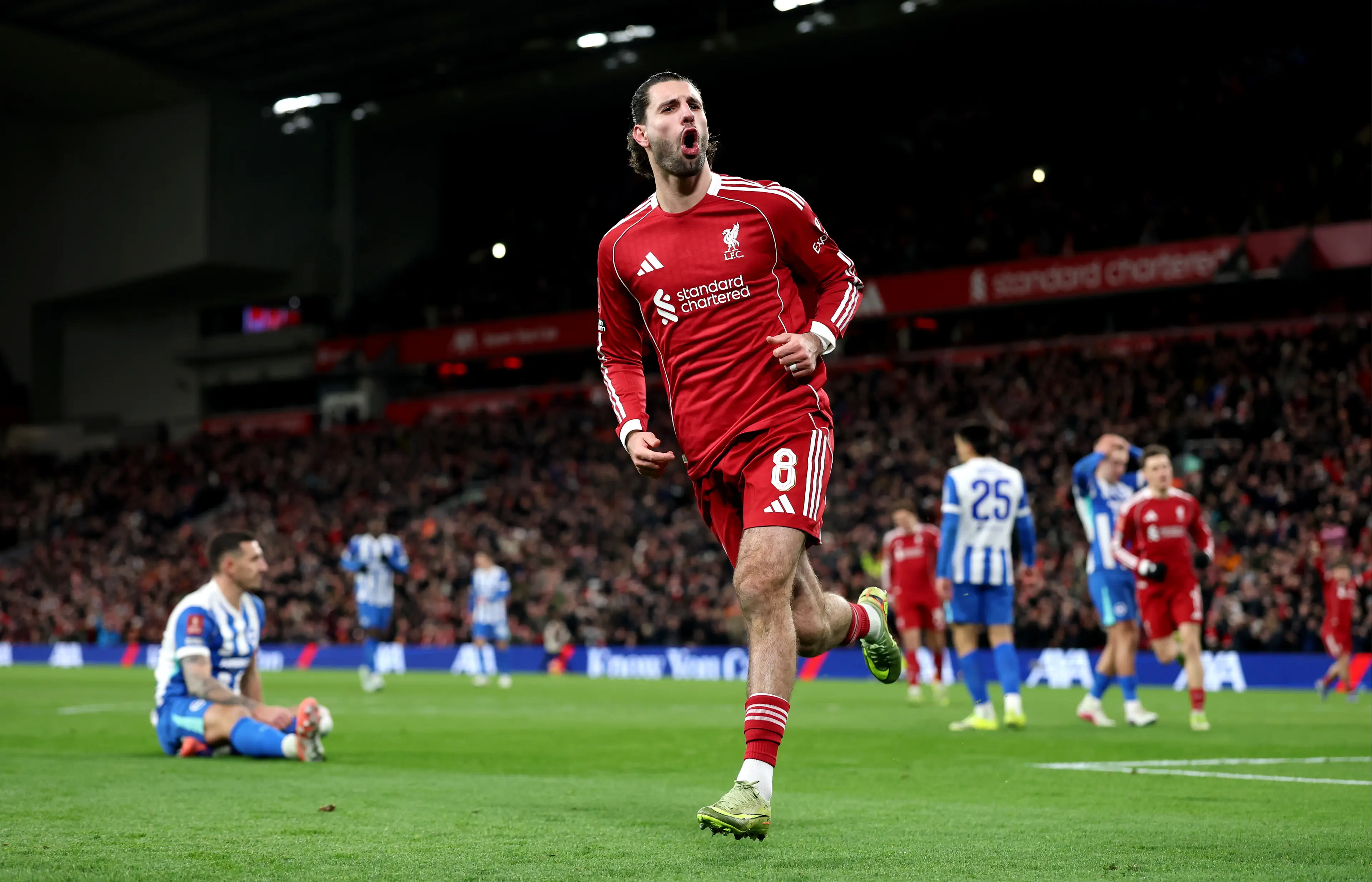 Szoboszlai has been a key player for Liverpool this season. Image: Getty