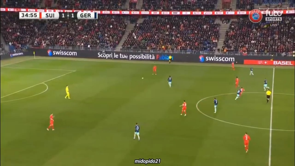 Nagelsmann's Germany vs Switzerland - attacks in the last 60 mins [@midopido21]