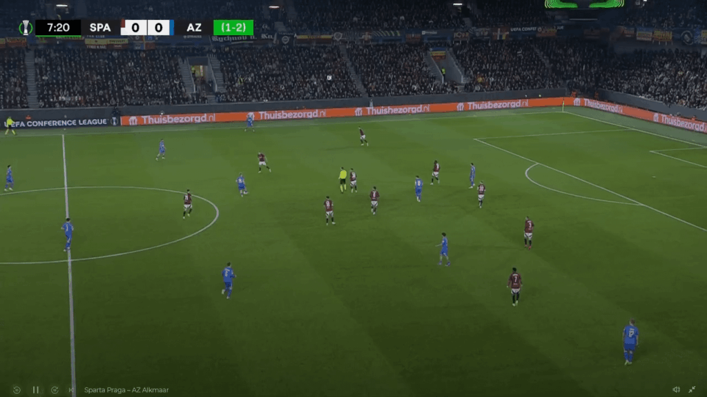 Sparta Praha 0-1 AZ - Isak Jensen 8' | agg. 1-[3]