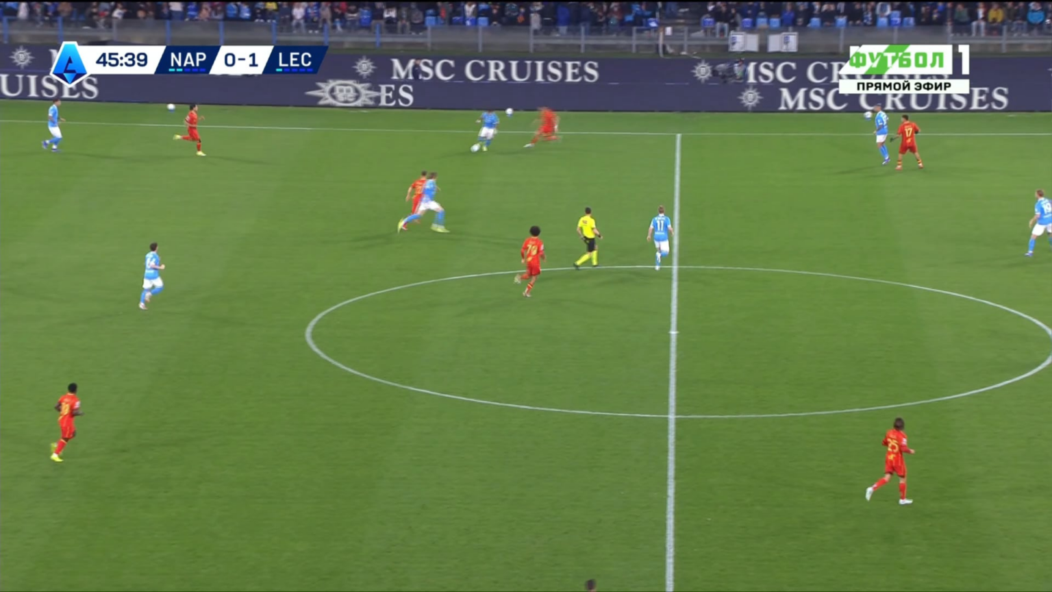 Napoli [1]-1 Lecce - Rasmus Hojlund 46'