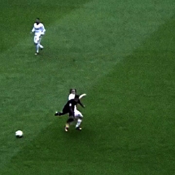 Young Modric in his first season for Real Madrid