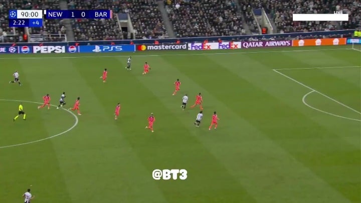 Xavi Espart made his debut today against Newcastle, and he made a great tackle.