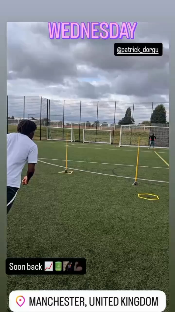Patrick Dorgu’s personal coach on Instagram: “Soon back 📈🔋🧗💪🏿”