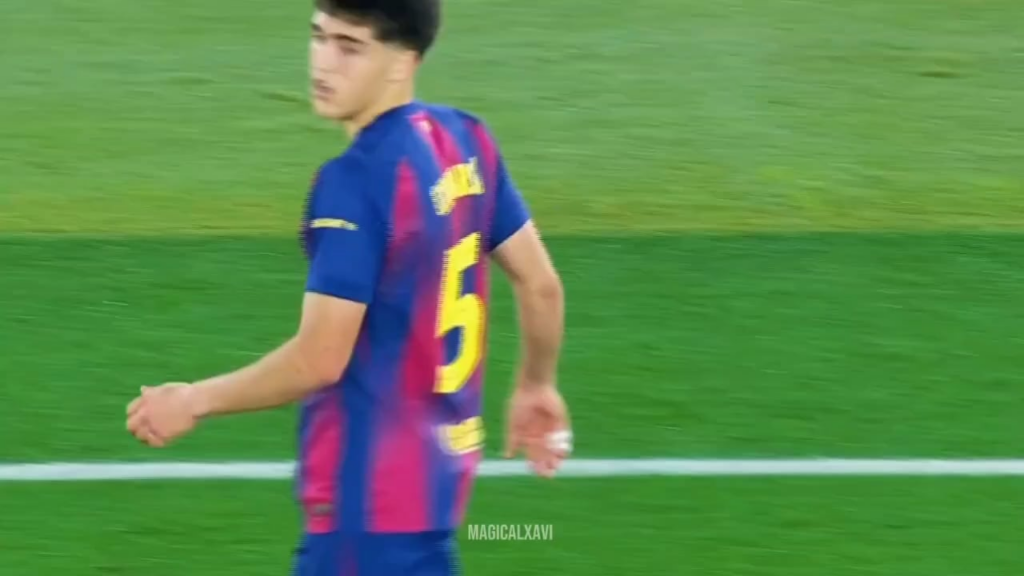 Pau Cubarsi vs Atleti in the 2nd leg of CDR SF . Our Catalan Warrior .