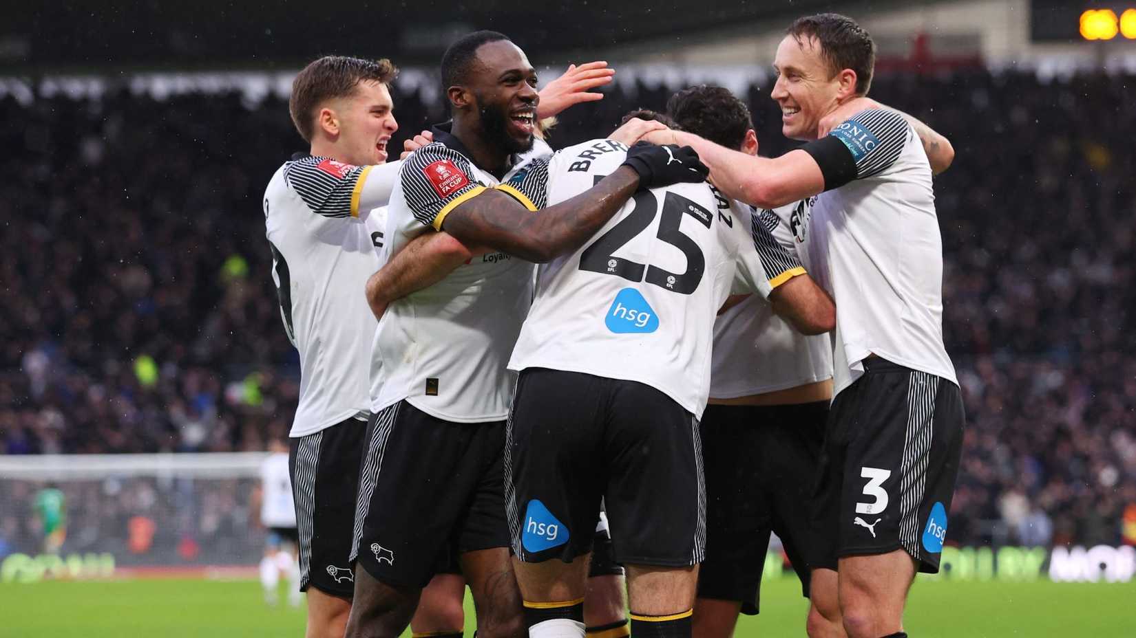 Ben Brereton Diaz scores for Derby County vs Leeds United