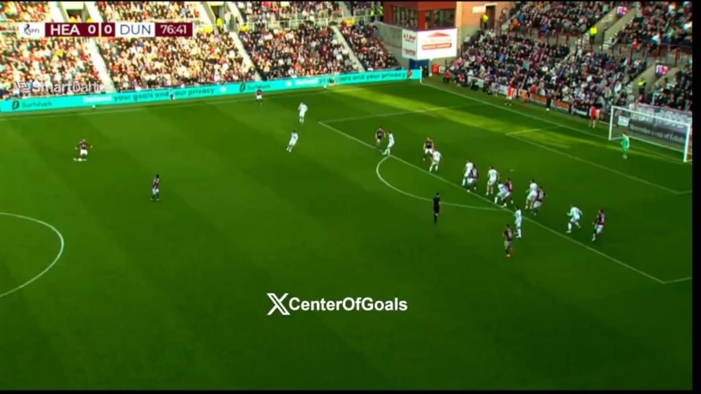 Heart of Midlothian [1] - 0 Dundee FC | O. McEntee 77'