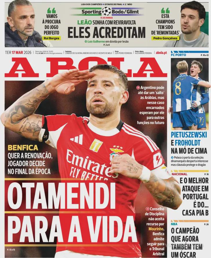 Benfica quer renovar com Otamendi
