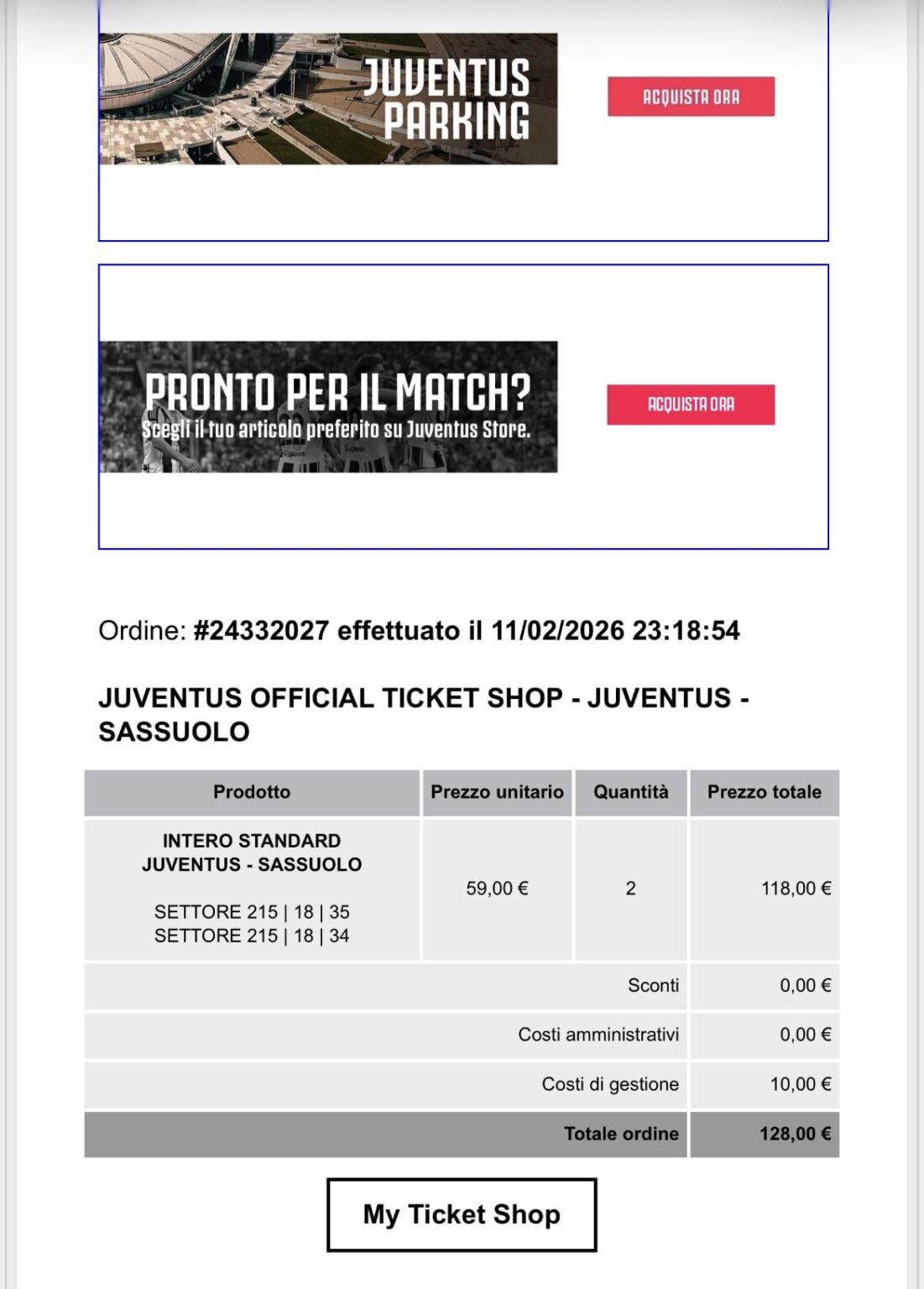 Cambio nominativo e vendita biglietti