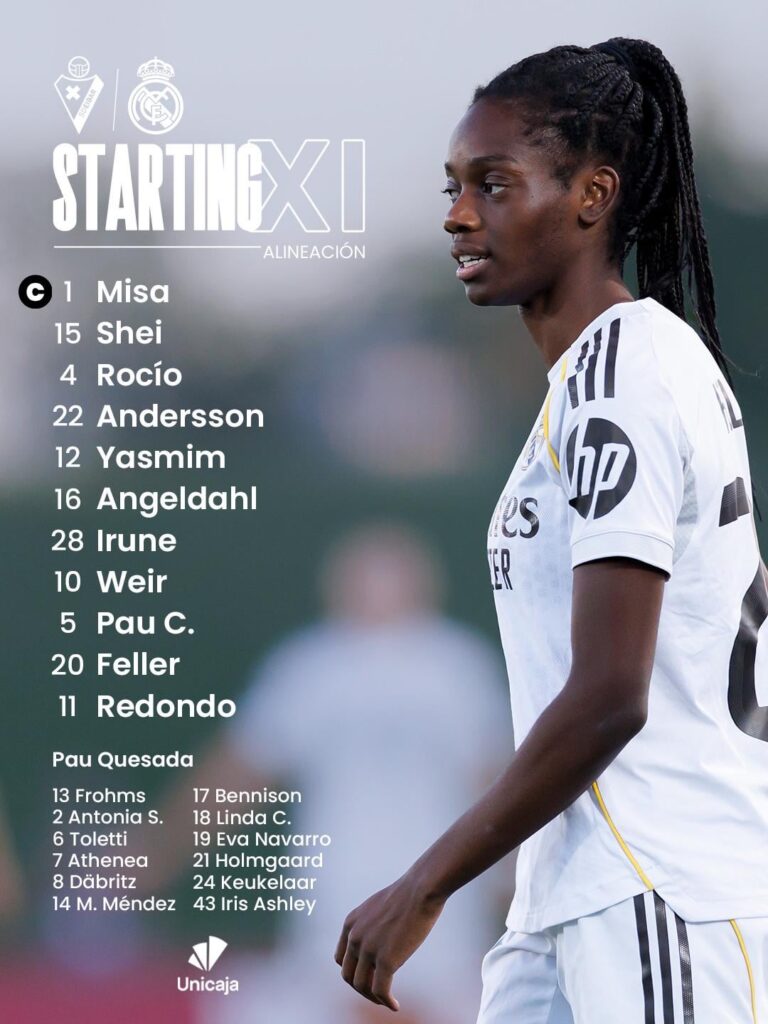 [Fem] Our Starting XI against Eibar (away) | Liga F Match Day 23
