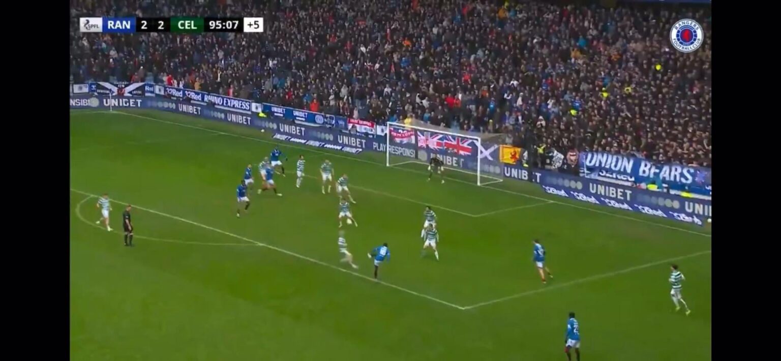 Penalty shout at the end