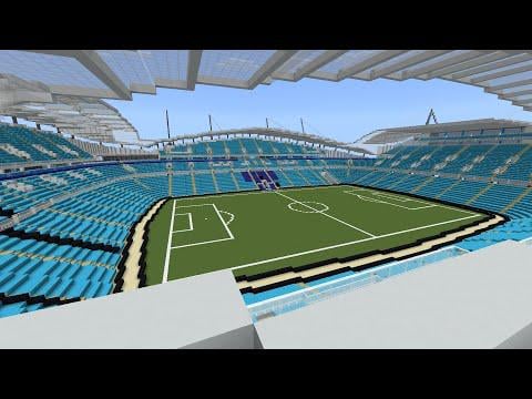 Minecraft Football Stadium: Etihad Stadium (Manchester City) [+ New North Stand Extension]