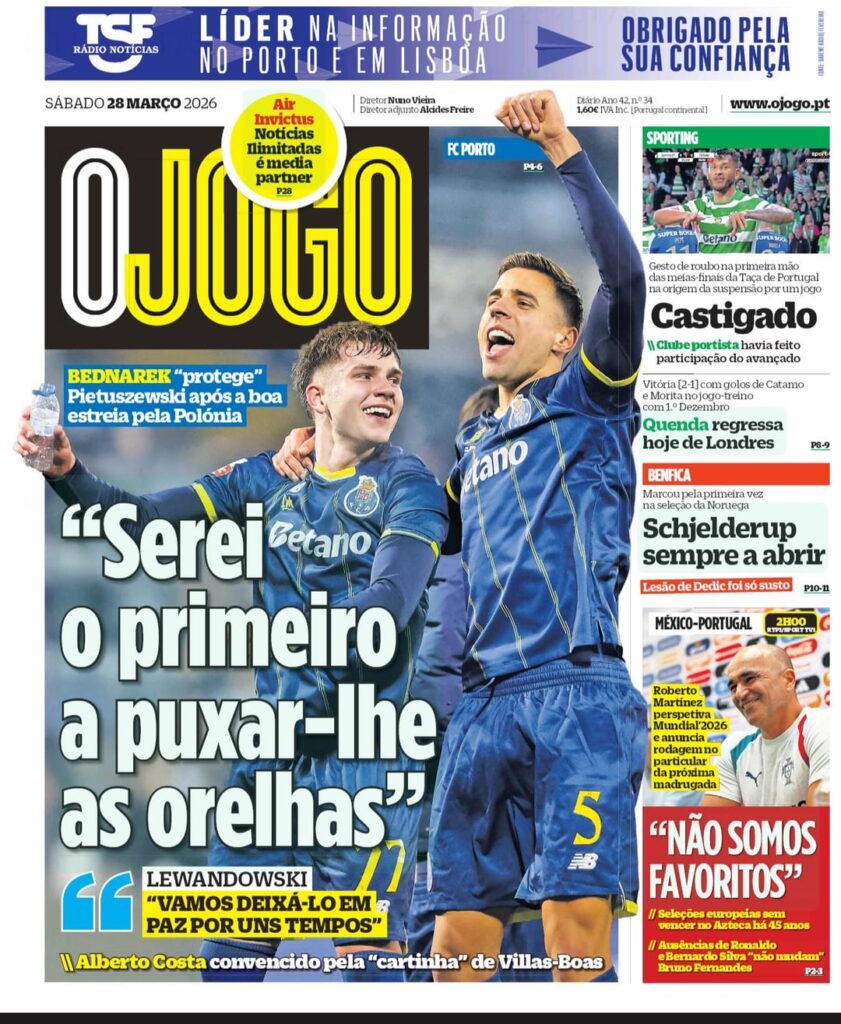 Jornal OJOGO 28/03/2026