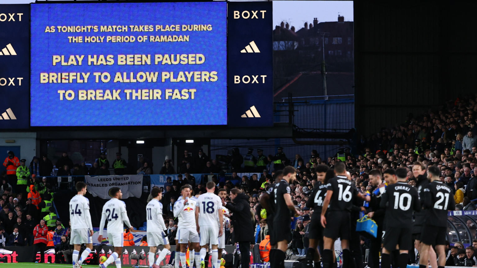 Leeds fans slammed for booing break in play during Man City clash Leeds fans slammed for booing break in play during Man City clash