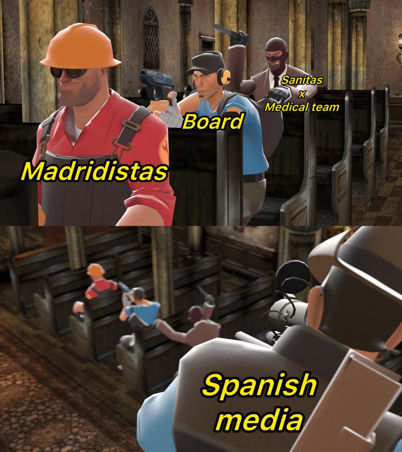 The Spanish media be feasting