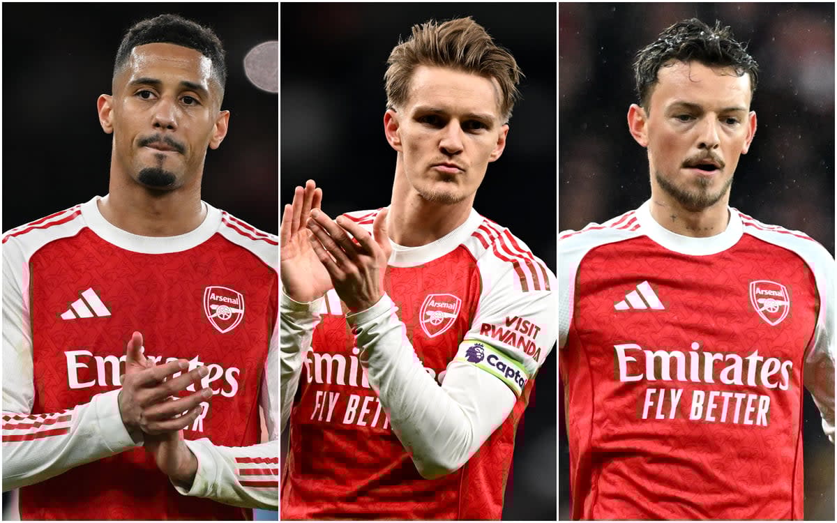 Arsenal injuries: William Saliba, Martin Odegaard and Ben White (London Standard)